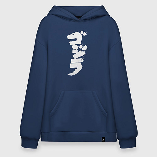 Худи оверсайз Годзилла / Тёмно-синий – фото 1