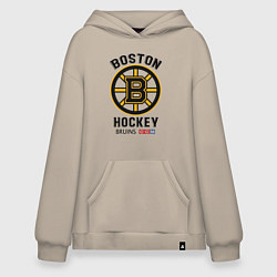 Толстовка-худи оверсайз BOSTON BRUINS NHL, цвет: миндальный