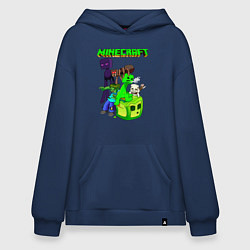 Толстовка-худи оверсайз Minecraft, цвет: тёмно-синий