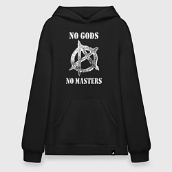 Худи оверсайз NO GODS NO MASTERS