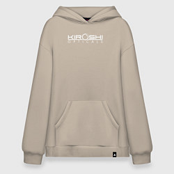 Толстовка-худи оверсайз KIROSHI OPTICALS, цвет: миндальный