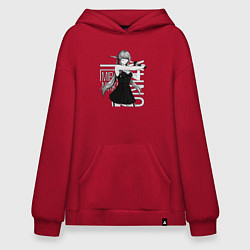 Толстовка-худи оверсайз Юно Гасай, цвет: красный