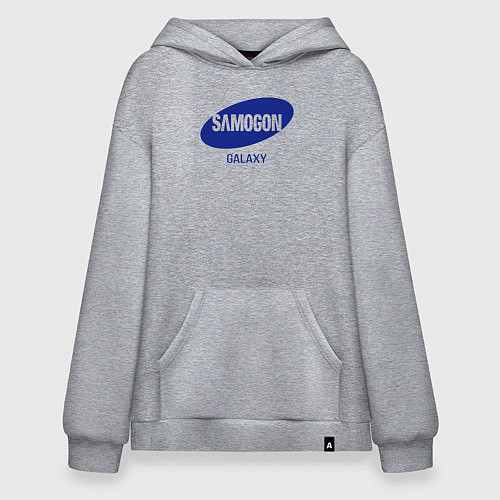 Худи оверсайз Samogon galaxy / Меланж – фото 1