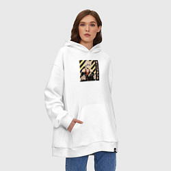 Толстовка-худи оверсайз Моя геройская академия Бакуго, цвет: белый — фото 2