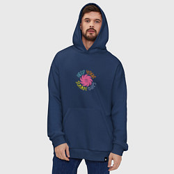 Толстовка-худи оверсайз Keep Your Sunny Days, цвет: тёмно-синий — фото 2