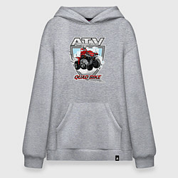 Толстовка-худи оверсайз Квадроцикл, цвет: меланж