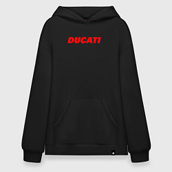 Худи оверсайз DUCATI ЛОГОТИП НАДПИСЬ