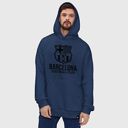 Толстовка-худи оверсайз Barcelona FC, цвет: тёмно-синий — фото 2