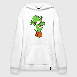 Толстовка-худи оверсайз Yoshi, цвет: белый