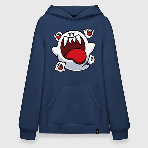 Худи оверсайз Mario Bu / Тёмно-синий – фото 1