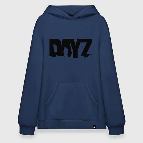 Худи оверсайз DayZ / Тёмно-синий – фото 1