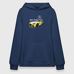 Толстовка-худи оверсайз Mercedes V8 BITURBO AMG Motorsport, цвет: тёмно-синий