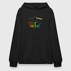 Толстовка-худи оверсайз PINK FLOYD COLOR LOGO, цвет: черный