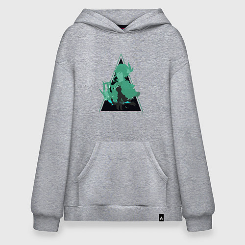 Худи оверсайз Genshin Impact VentiВенти / Меланж – фото 1