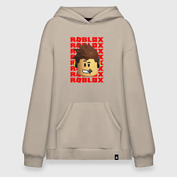 Худи оверсайз ROBLOX RED LOGO LEGO FACE