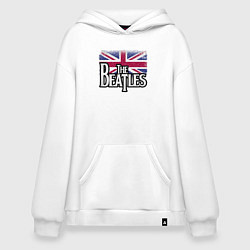 Толстовка-худи оверсайз The Beatles Great Britain Битлз, цвет: белый