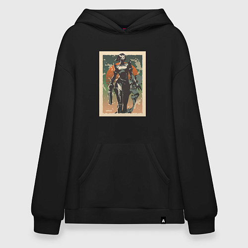 Худи оверсайз Viper Valorant Art / Черный – фото 1