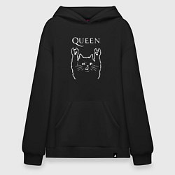 Худи оверсайз Queen Рок кот