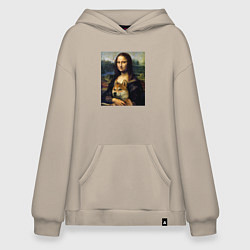 Худи оверсайз Shiba Inu Mona Lisa