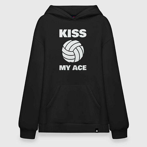 Худи оверсайз Kiss - My Ace / Черный – фото 1