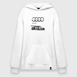 Толстовка-худи оверсайз Audi Germany, цвет: белый