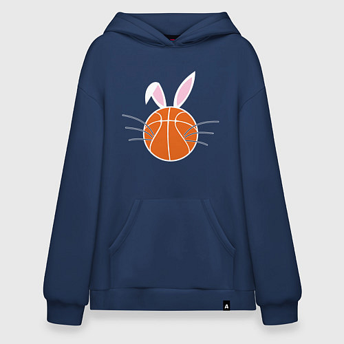 Худи оверсайз Basketball Bunny / Тёмно-синий – фото 1