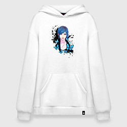 Толстовка-худи оверсайз Хлоя Элизабет Прайс, цвет: белый