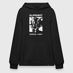 Толстовка-худи оверсайз Slipknot People Shit, цвет: черный