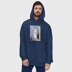 Толстовка-худи оверсайз Robe du Soir, de Worth Муза, цвет: тёмно-синий — фото 2