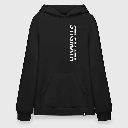 Худи оверсайз Stigmata ПРОТИВ ПРАВИЛ / Черный – фото 1