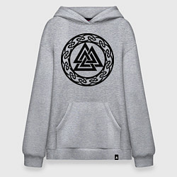 Худи оверсайз Валькнут - символ Одина