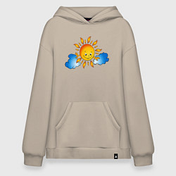 Худи оверсайз Солнышко и облака