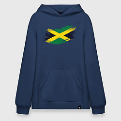 Толстовка-худи оверсайз Jamaica Flag, цвет: тёмно-синий
