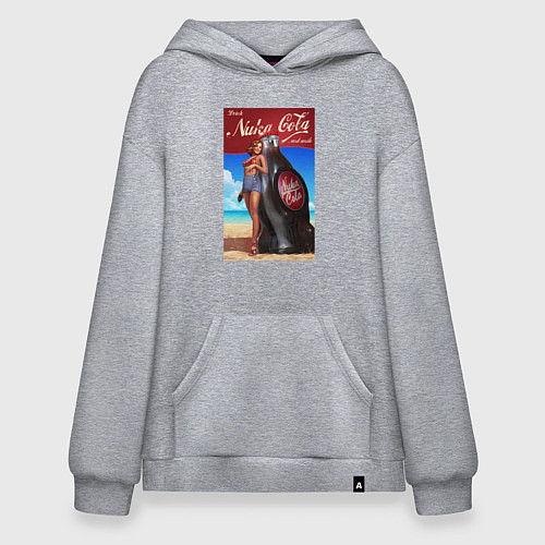 Худи оверсайз Fallout nuka - cola / Меланж – фото 1