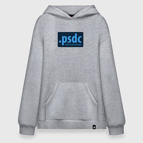 Худи оверсайз Adobe Cloud Technologies PSDC - Полный Пипец / Меланж – фото 1