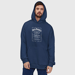 Толстовка-худи оверсайз Jack Daniels, цвет: тёмно-синий — фото 2