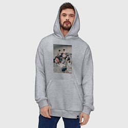 Толстовка-худи оверсайз Stray Kids Maxident, цвет: меланж — фото 2