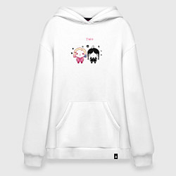 Толстовка-худи оверсайз Nevermore Уэнздей и Энид Синклер, цвет: белый