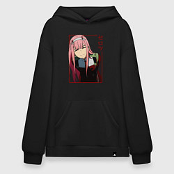 Худи оверсайз Zero Two anime girl