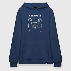 Худи оверсайз Megadeth rock cat