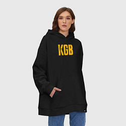 Толстовка-худи оверсайз KGB, цвет: черный — фото 2