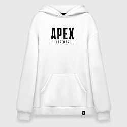 Толстовка-худи оверсайз Apex Legends логотип, цвет: белый