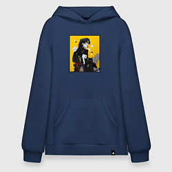 Толстовка-худи оверсайз Blade - Honkai Star Rail, цвет: тёмно-синий