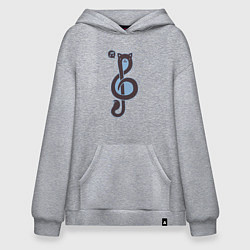 Худи оверсайз Музыкальный котик