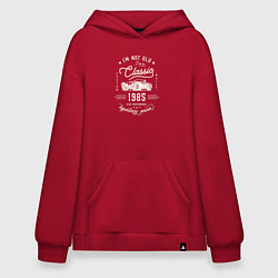 Толстовка-худи оверсайз Я классический 1985, цвет: красный