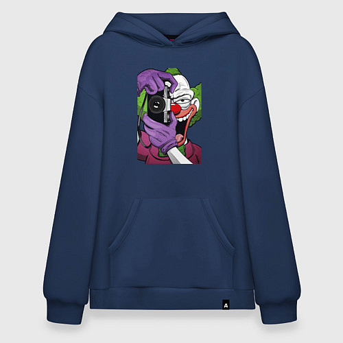 Худи оверсайз Krusty photographer / Тёмно-синий – фото 1