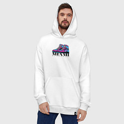 Толстовка-худи оверсайз Basketball Miami, цвет: белый — фото 2