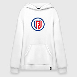 Толстовка-худи оверсайз PSG LGD logo, цвет: белый
