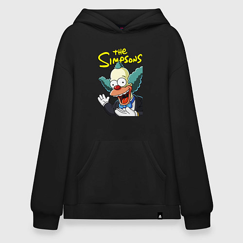 Худи оверсайз Krusty the clown / Черный – фото 1