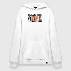 Худи оверсайз Корейская группа Blackpink, анимационный стиль